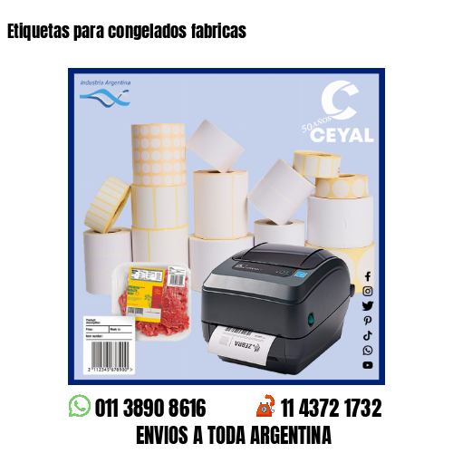 Etiquetas para congelados fabricas