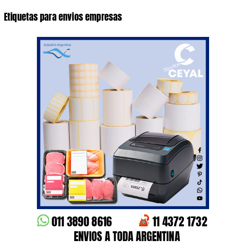 Etiquetas para envios empresas