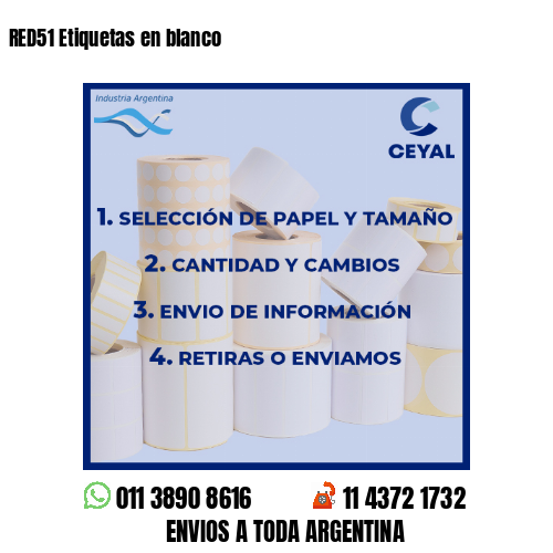 RED51 Etiquetas en blanco