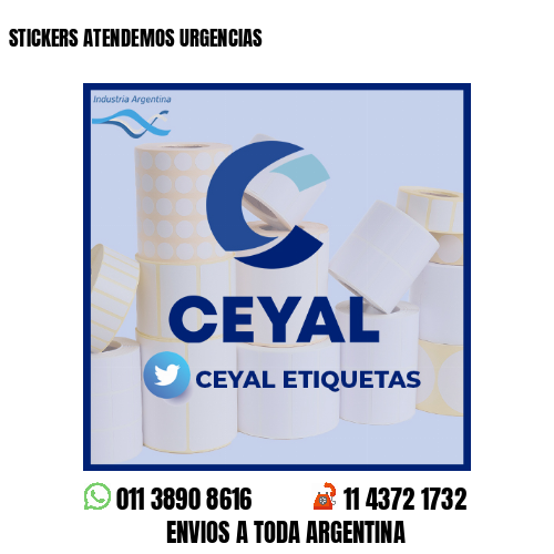 STICKERS ATENDEMOS URGENCIAS