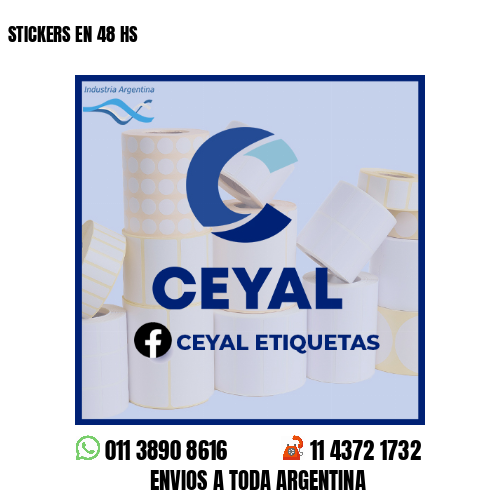 STICKERS EN 48 HS