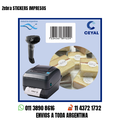 Zebra STICKERS IMPRESOS