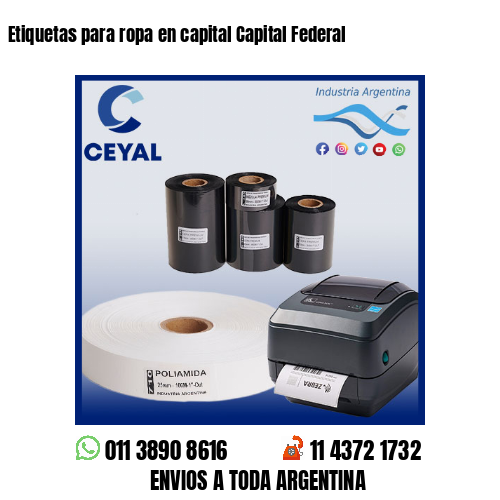Etiquetas para ropa en capital Capital Federal