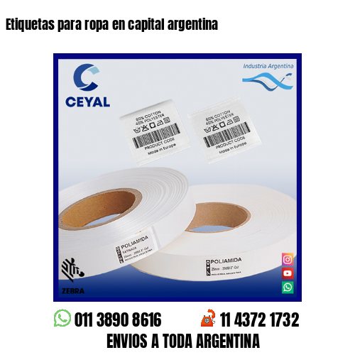 Etiquetas para ropa en capital argentina