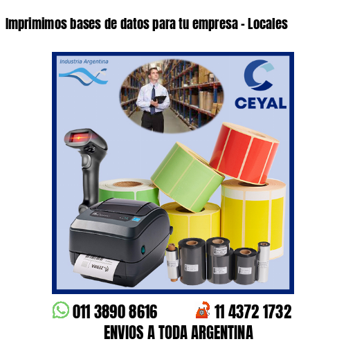 Imprimimos bases de datos para tu empresa – Locales
