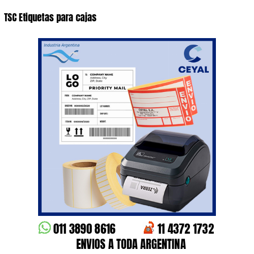 TSC Etiquetas para cajas