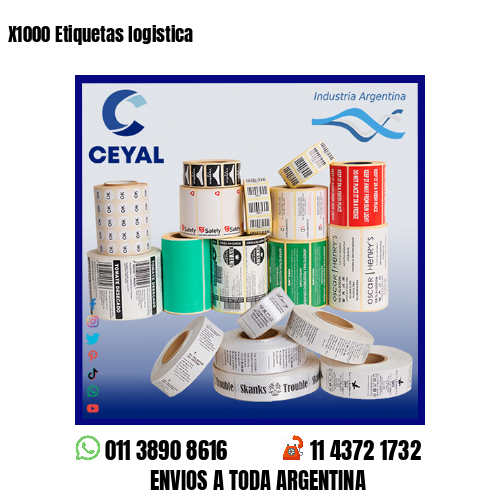 X1000 Etiquetas logistica