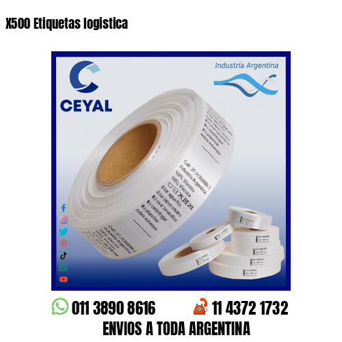 X500 Etiquetas logistica