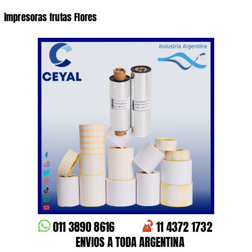 impresoras frutas Flores