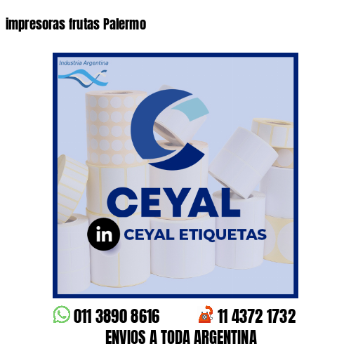 impresoras frutas Palermo