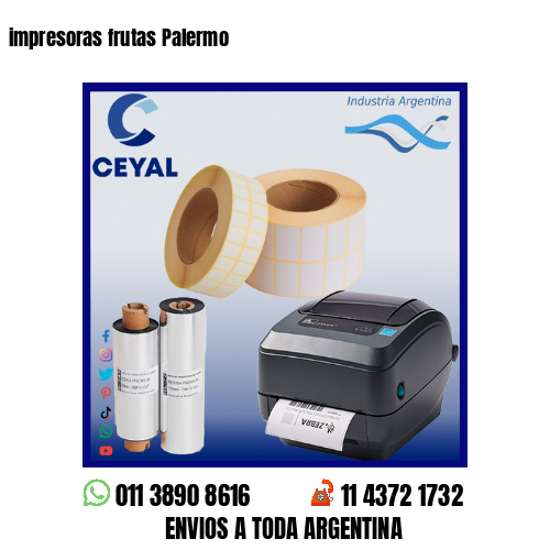 impresoras frutas Palermo