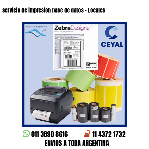 servicio de impresion base de datos – Locales