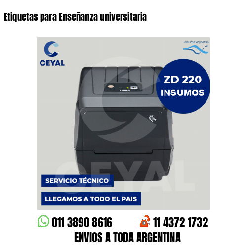 Etiquetas para Enseñanza universitaria