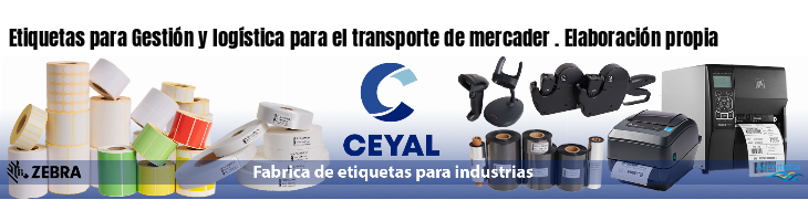Etiquetas para Gestión y logística para el transporte de mercader . Elaboración propia