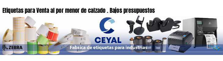 Etiquetas para Venta al por menor de calzado . Bajos presupuestos