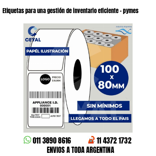 Etiquetas para una gestión de inventario eficiente – pymes