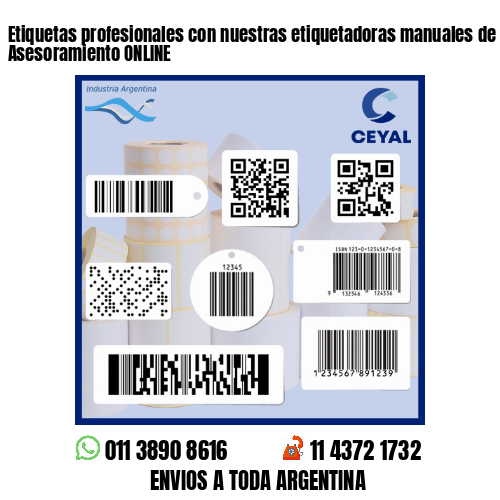 Etiquetas profesionales con nuestras etiquetadoras manuales de alta calidad - Asesoramiento ONLINE