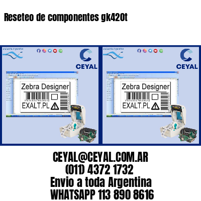 Reseteo de componentes gk420t
