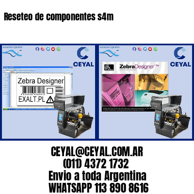 Reseteo de componentes s4m