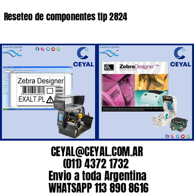 Reseteo de componentes tlp 2824