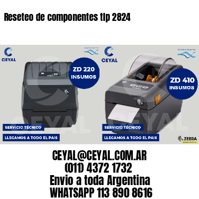 Reseteo de componentes tlp 2824