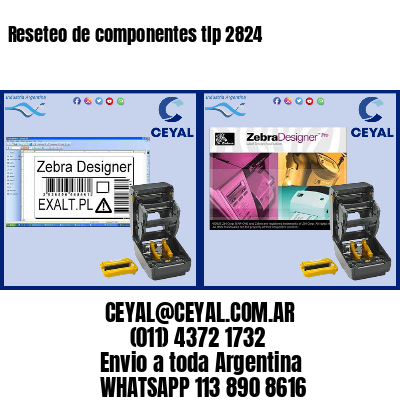 Reseteo de componentes tlp 2824