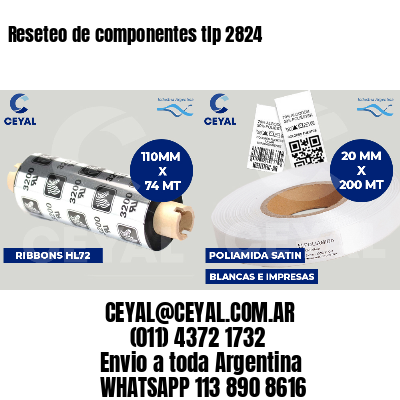 Reseteo de componentes tlp 2824