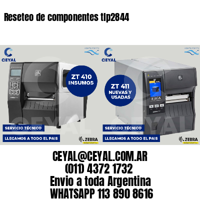 Reseteo de componentes tlp2844
