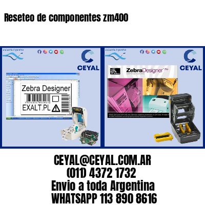 Reseteo de componentes zm400