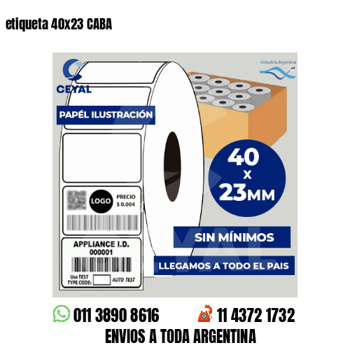 etiqueta 40×23 CABA