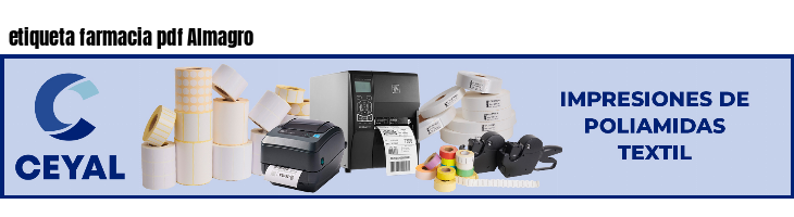 etiqueta farmacia pdf Almagro
