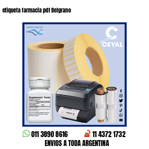 etiqueta farmacia pdf Belgrano