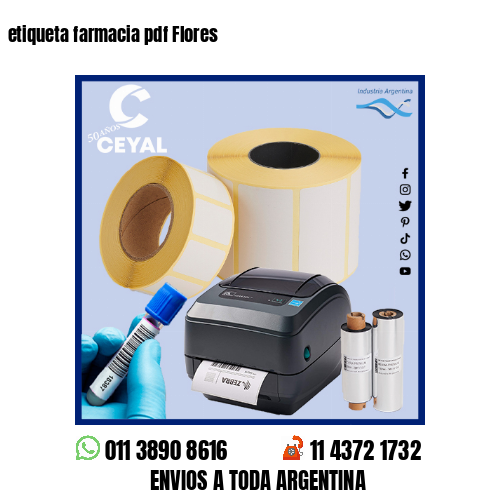 etiqueta farmacia pdf Flores